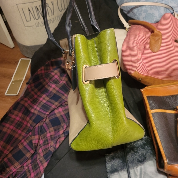 COACH multi colored, 3 section, purse. - Picture 2 of 3